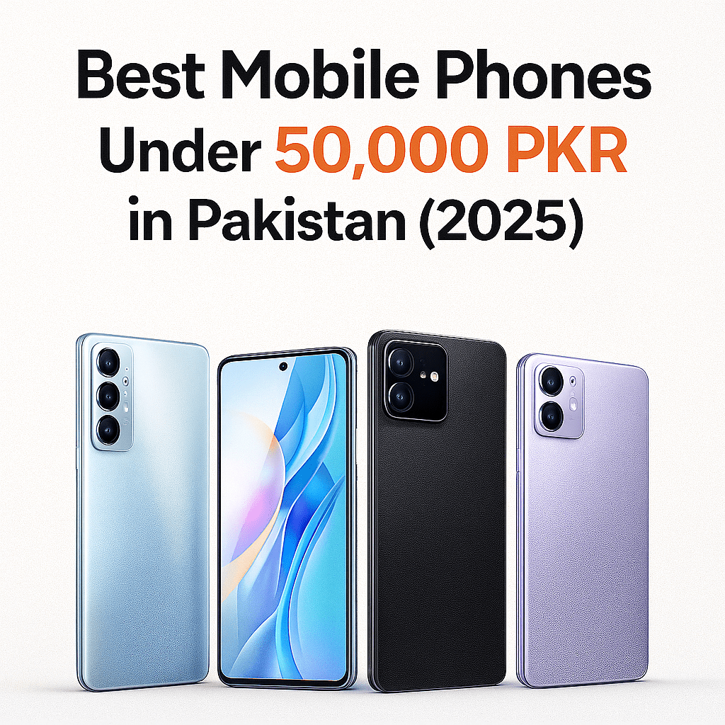 Best Mobile Phones Under 50,000 PKR in Pakistan (2025)